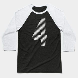 Iconic Number 4 Baseball T-Shirt